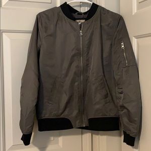 Green bomber jacket